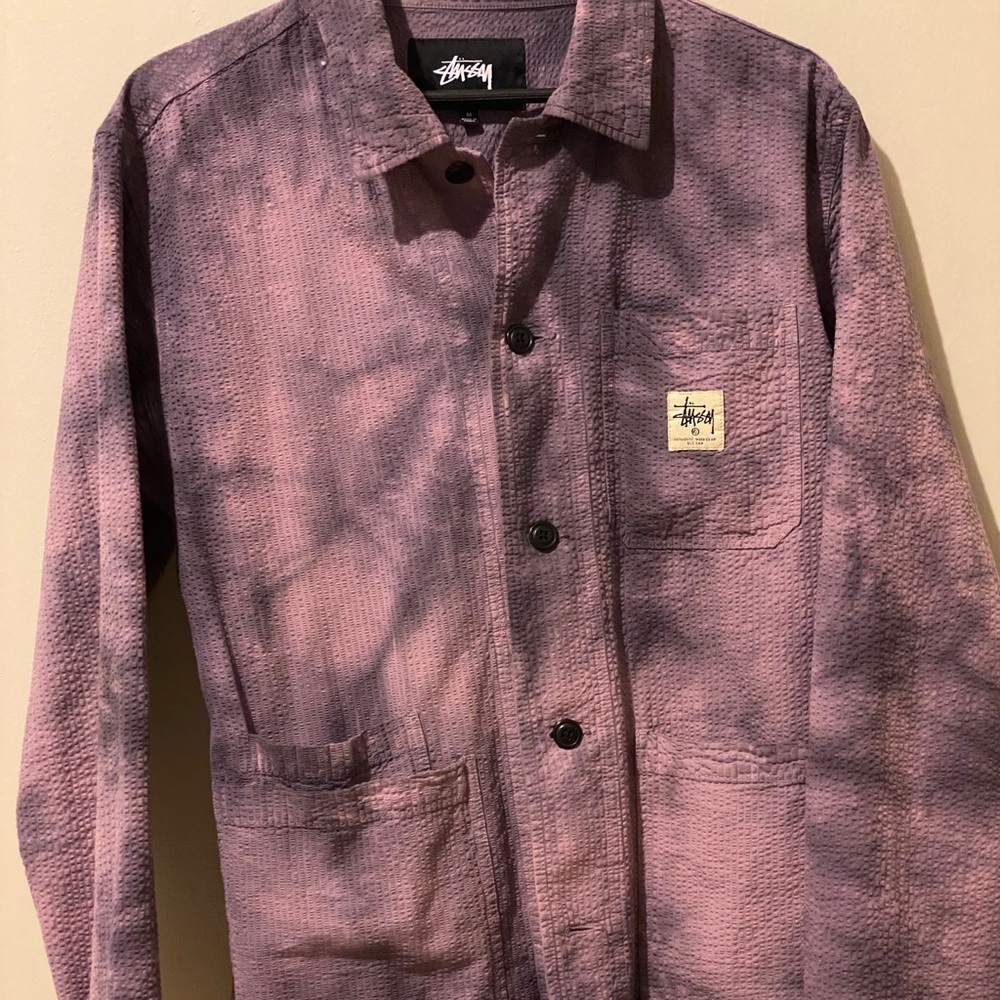 Stussy tie dye chore coat